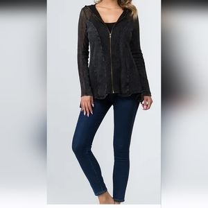 T-Party Mineral Wash Hoodie Jacket size L